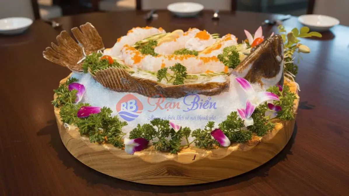 Sashimi Cá Bơn Hàn Quốc